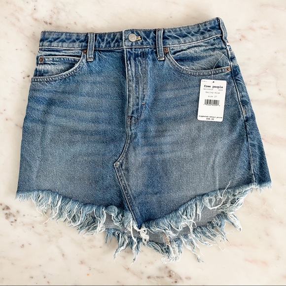 Free People Bailey Fray Hem Mini Skirt - Picture 7 of 9